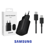 Samsung Cargador 25W USB-C + Cable USB-C Negro