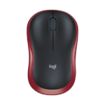 Logitech Wireless Optical Mouse M185 Red