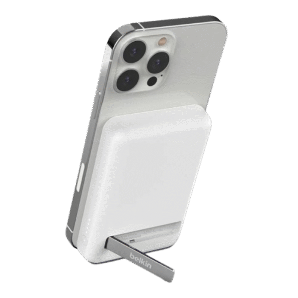 Belkin External Battery 5000mAh with Stand White