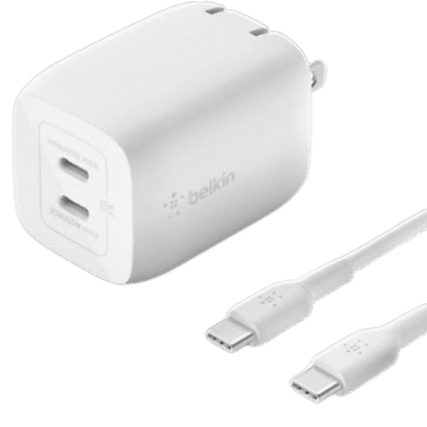 Belkin Dual 65W+ USB-C a USB-C Cable Boost Charger Pro