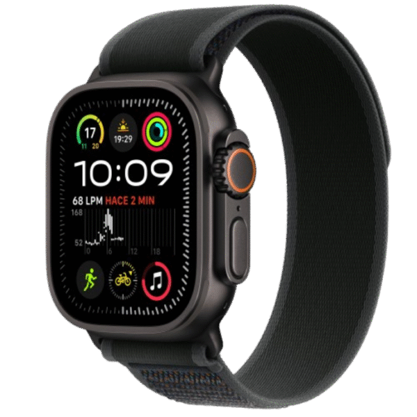 Apple Watch Ultra 2 49mm Titanio Negro Correa Trail Loop Negro SM A2986