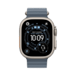 Apple Watch Ultra 3 49MM Natural Titanium Ocean Blue Nautical Strap A3281