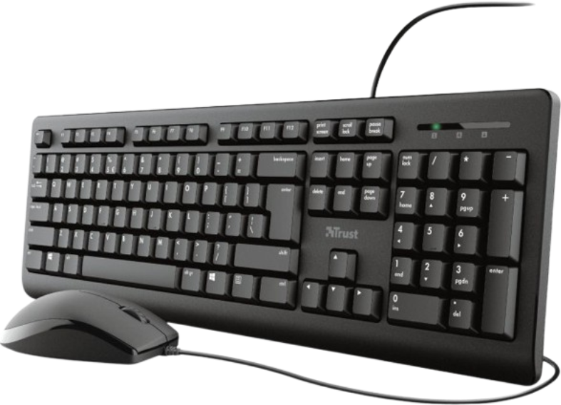 Trust Teclado+Raton Primo USB A 1.8m 23972 Negro Trust Teclado+Raton Primo USB A 1.8m 23972 Negro - Imagen 1