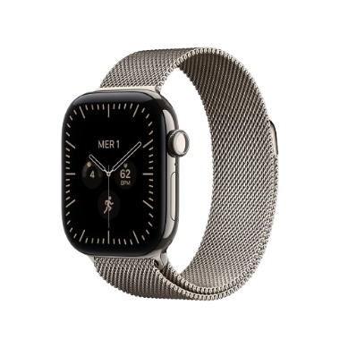 Inicio 10 Apple Watch Series 12 42MM GPS CEL Titanio Natural Correa Milanesa Natural